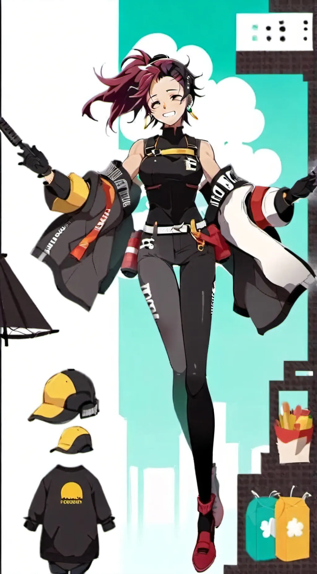 ai character: nose XD background