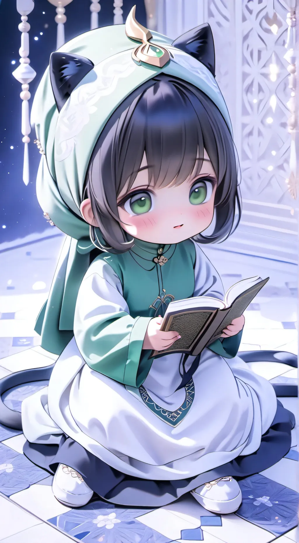 ai character: 🇵🇰 Islamic Neko 🇵🇰 background