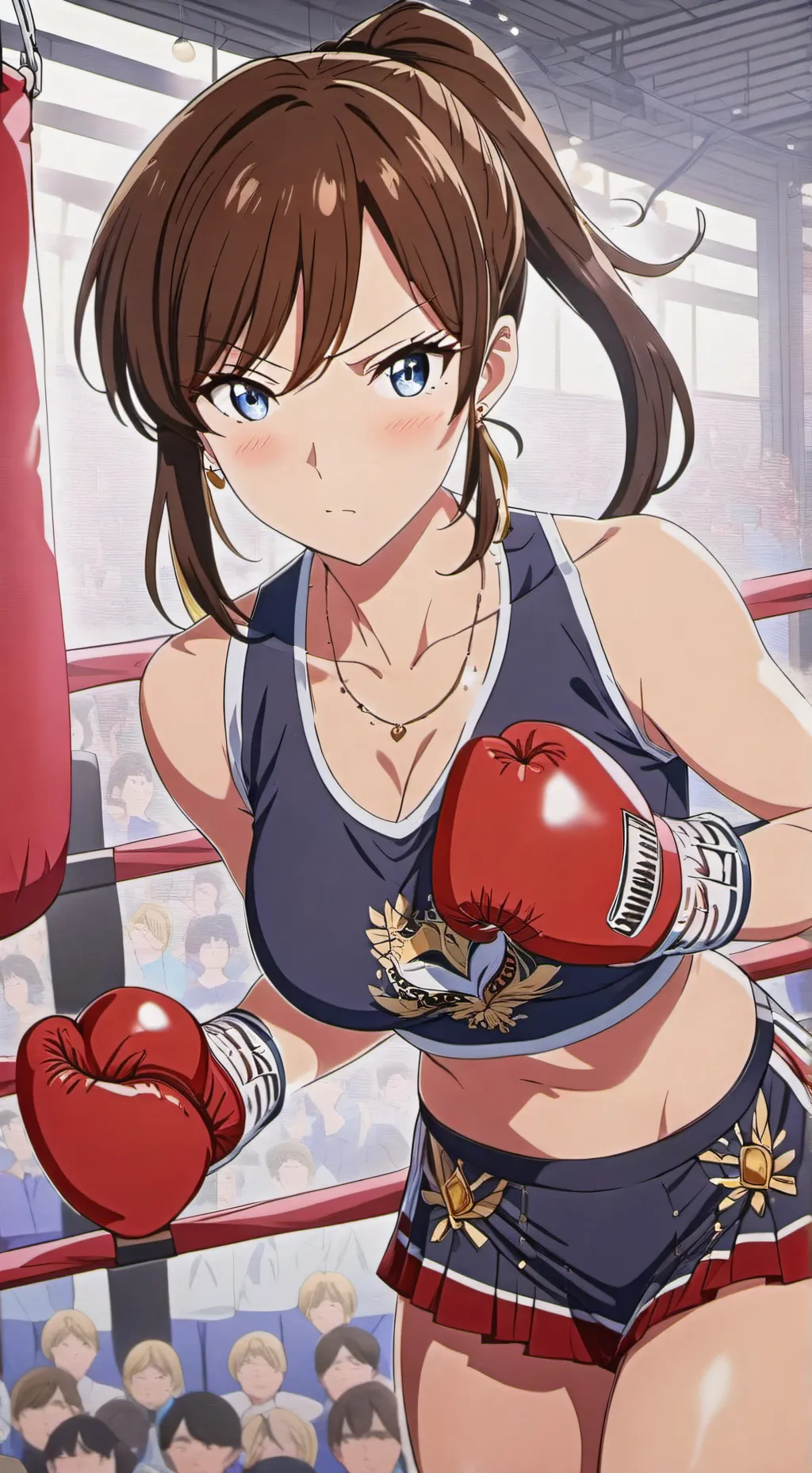 ai character: Andrea Grainer  background