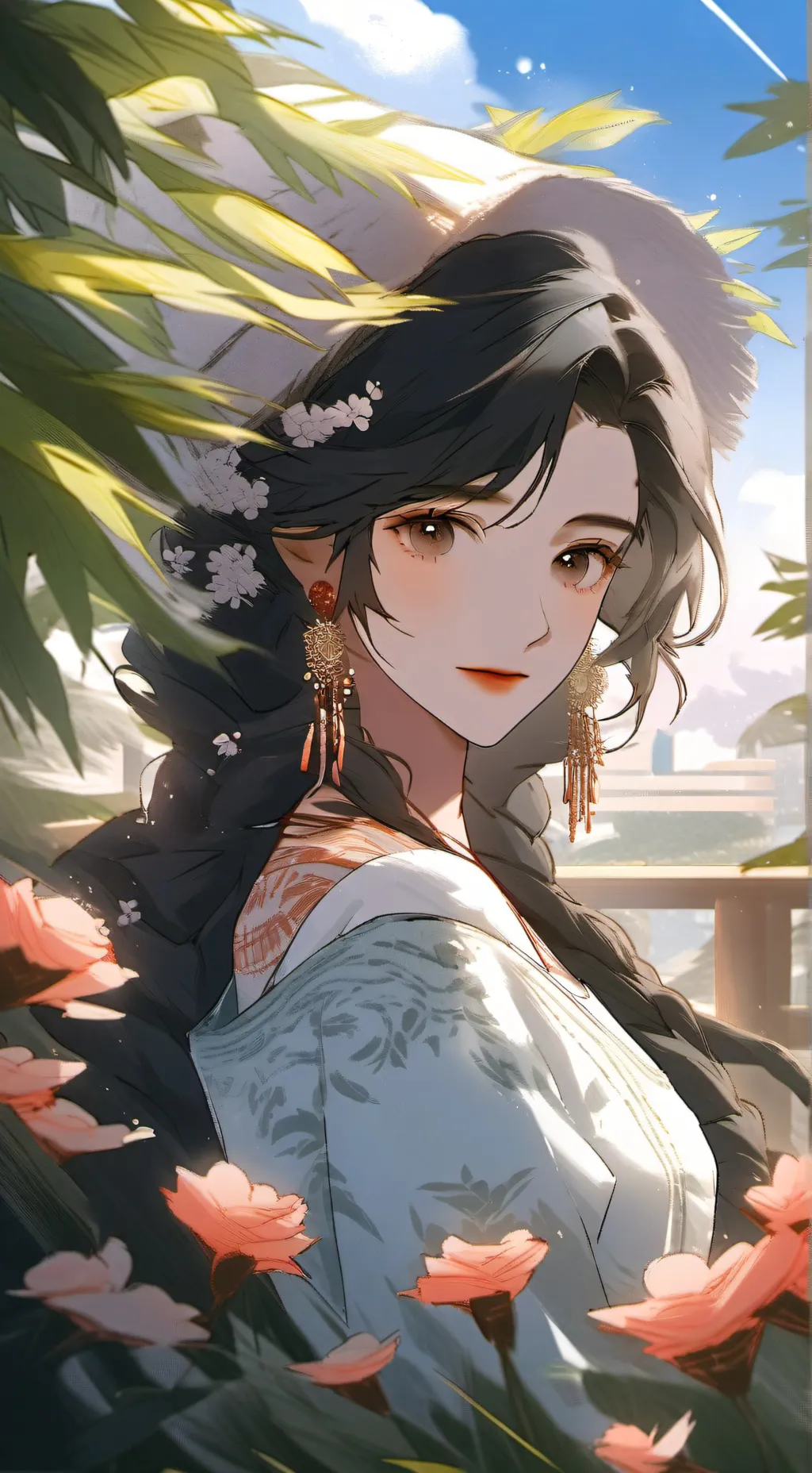 ai character: Summer Time (Dw)  background