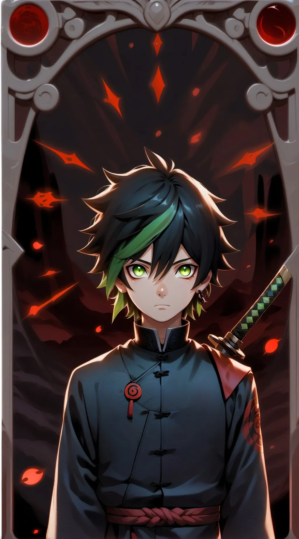 ai character: Nrune Uchiha background