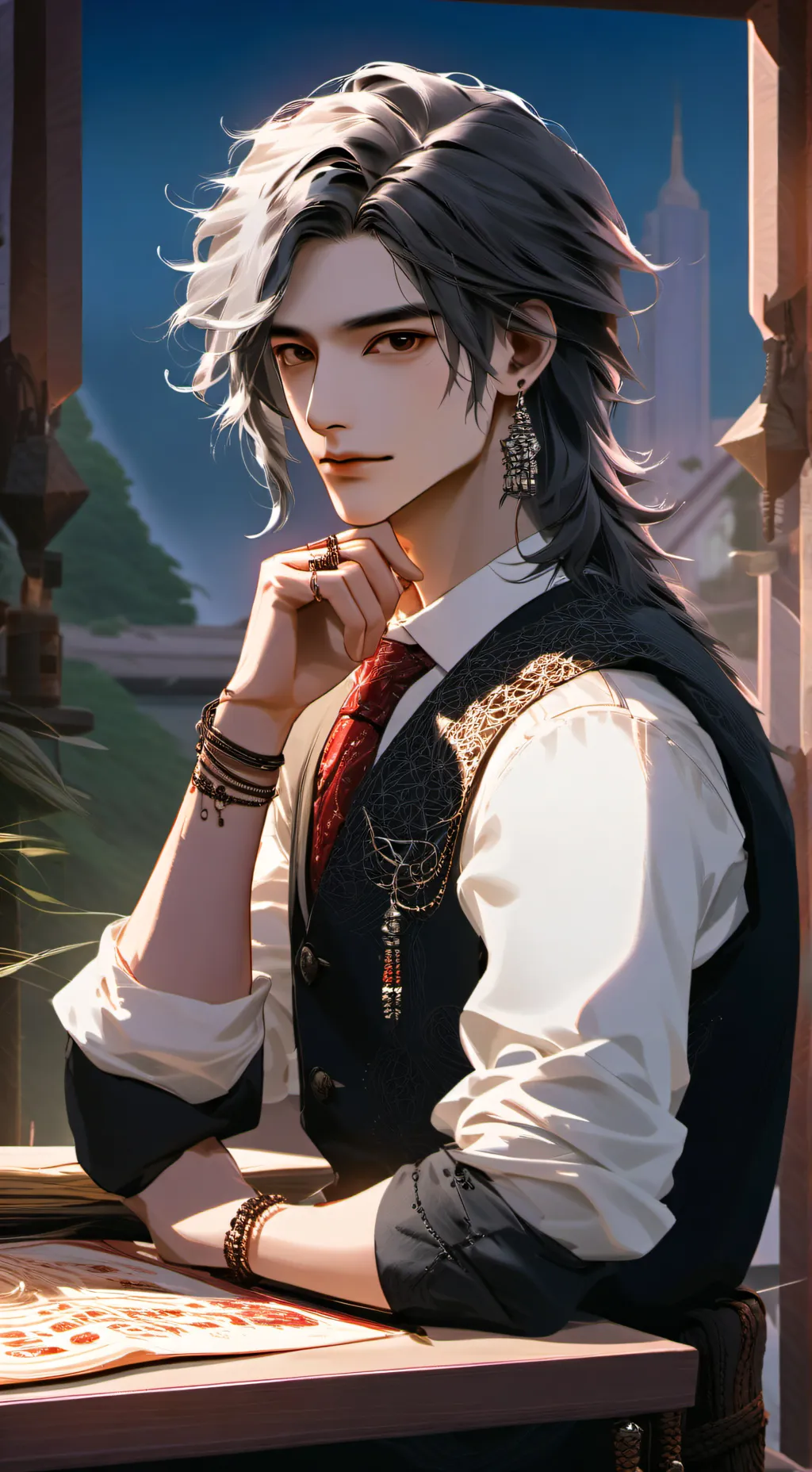 ai character: •⛓️Marco⛓️• background