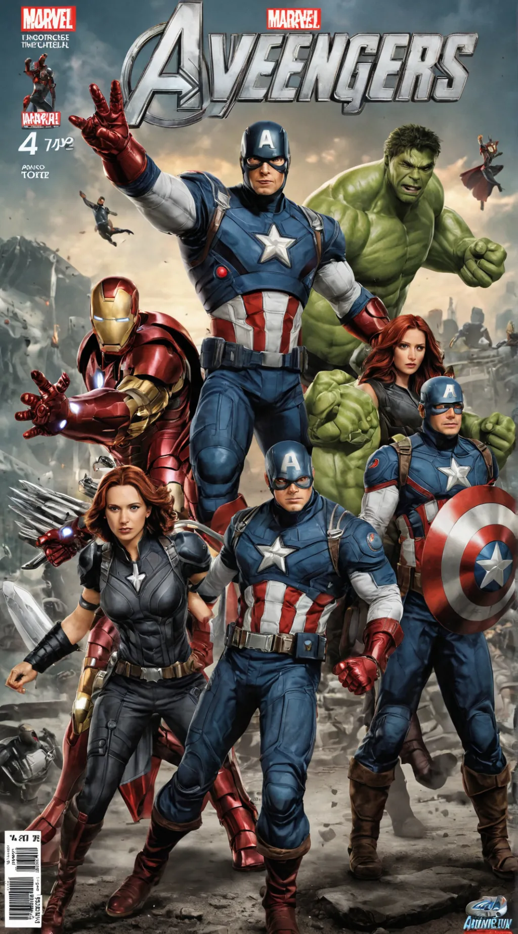 ai character: avengers background