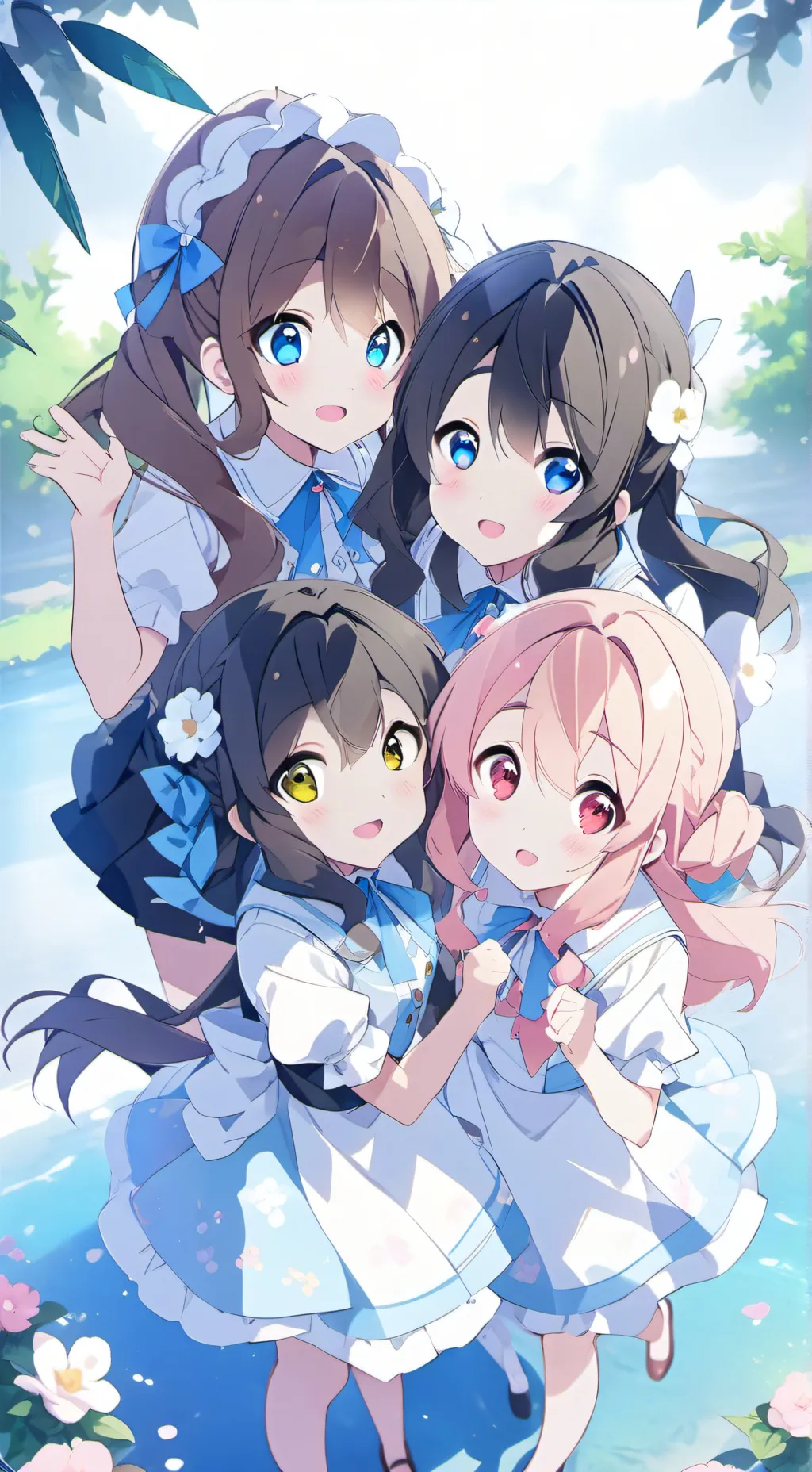 ai character: Friend group~ background