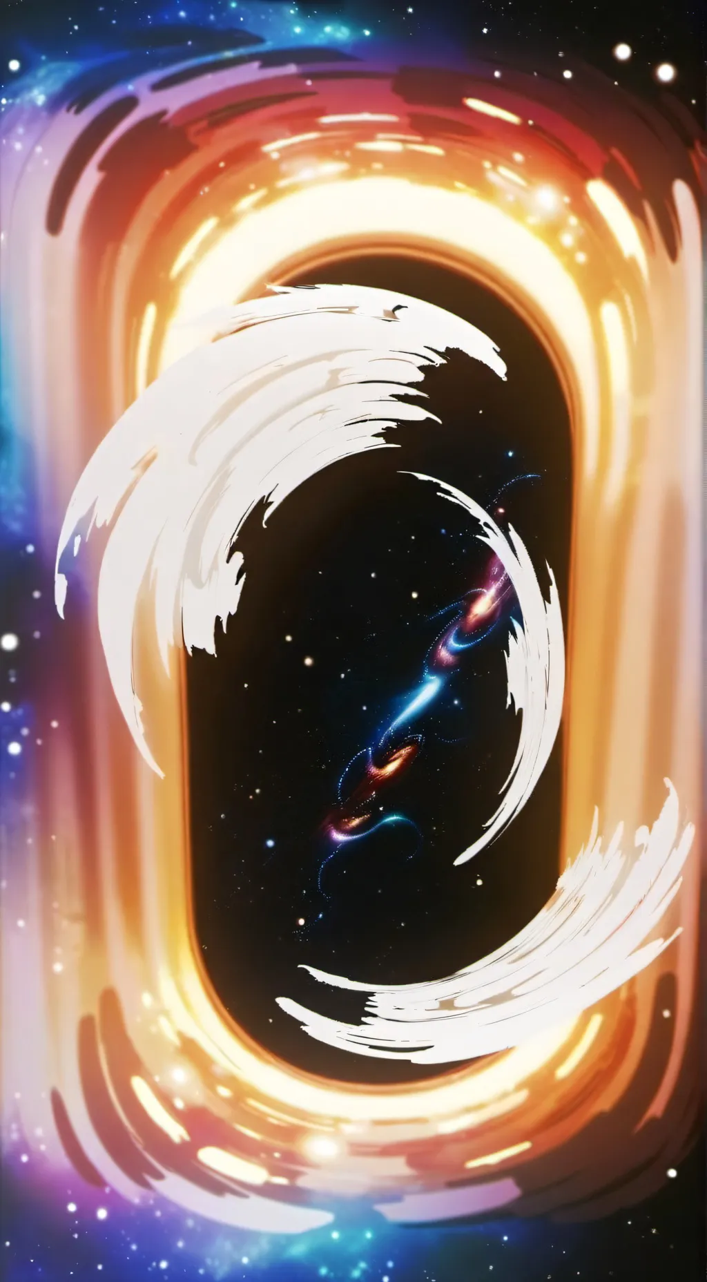 ai character: Black hole background