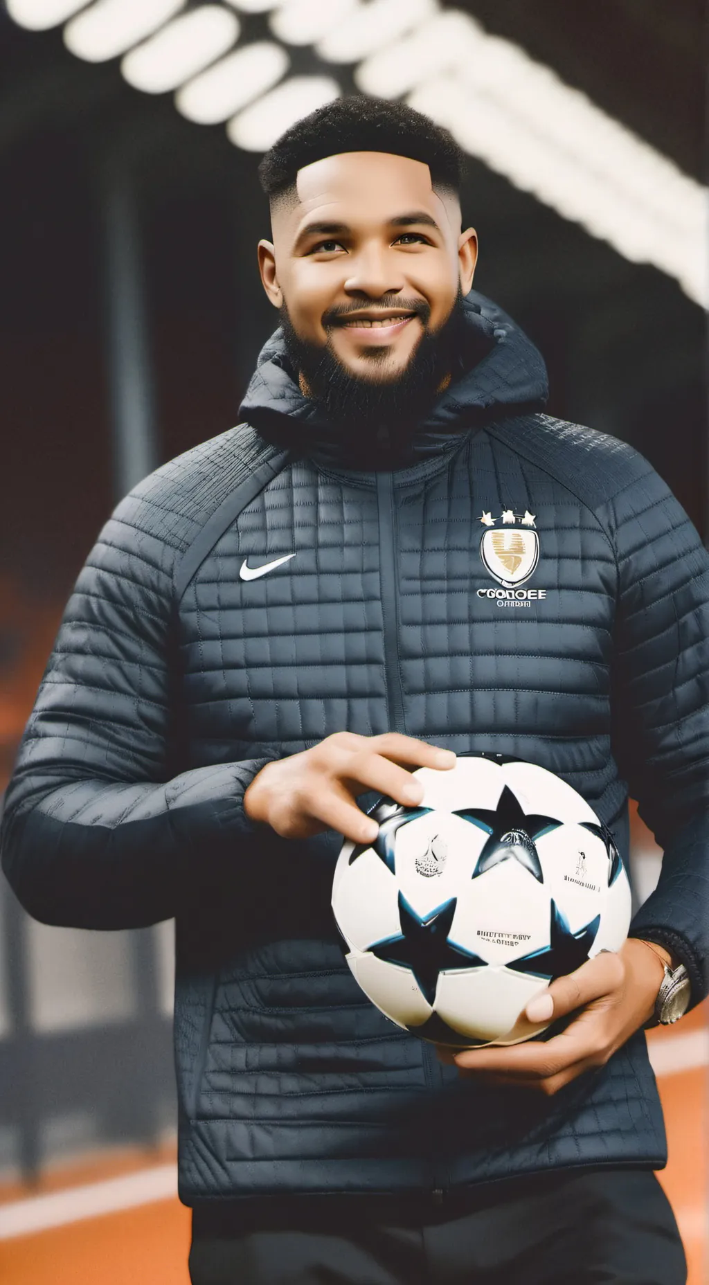 ai character: Coach de foot  background