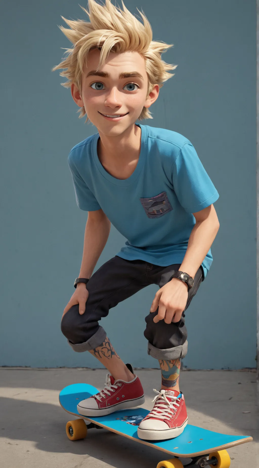 ai character: Bart Simpson background