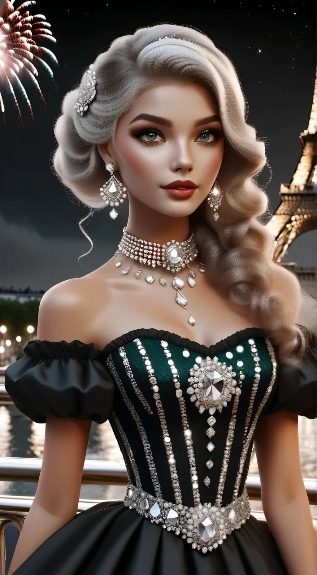 ai character: Aurora background