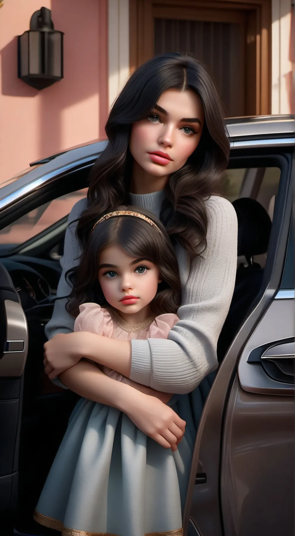 ai character: Camila e Luiza  background