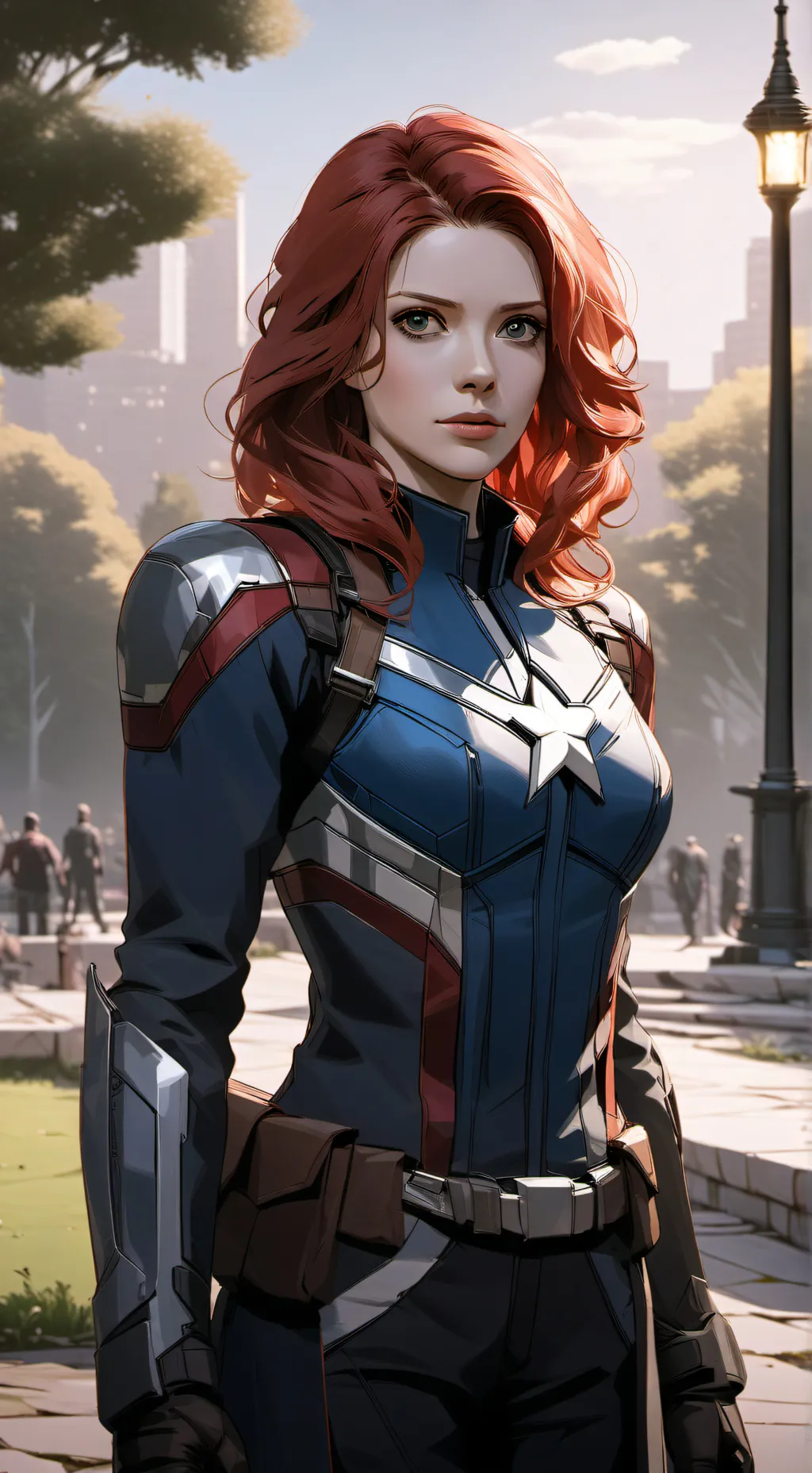 ai character: The Avengers  background