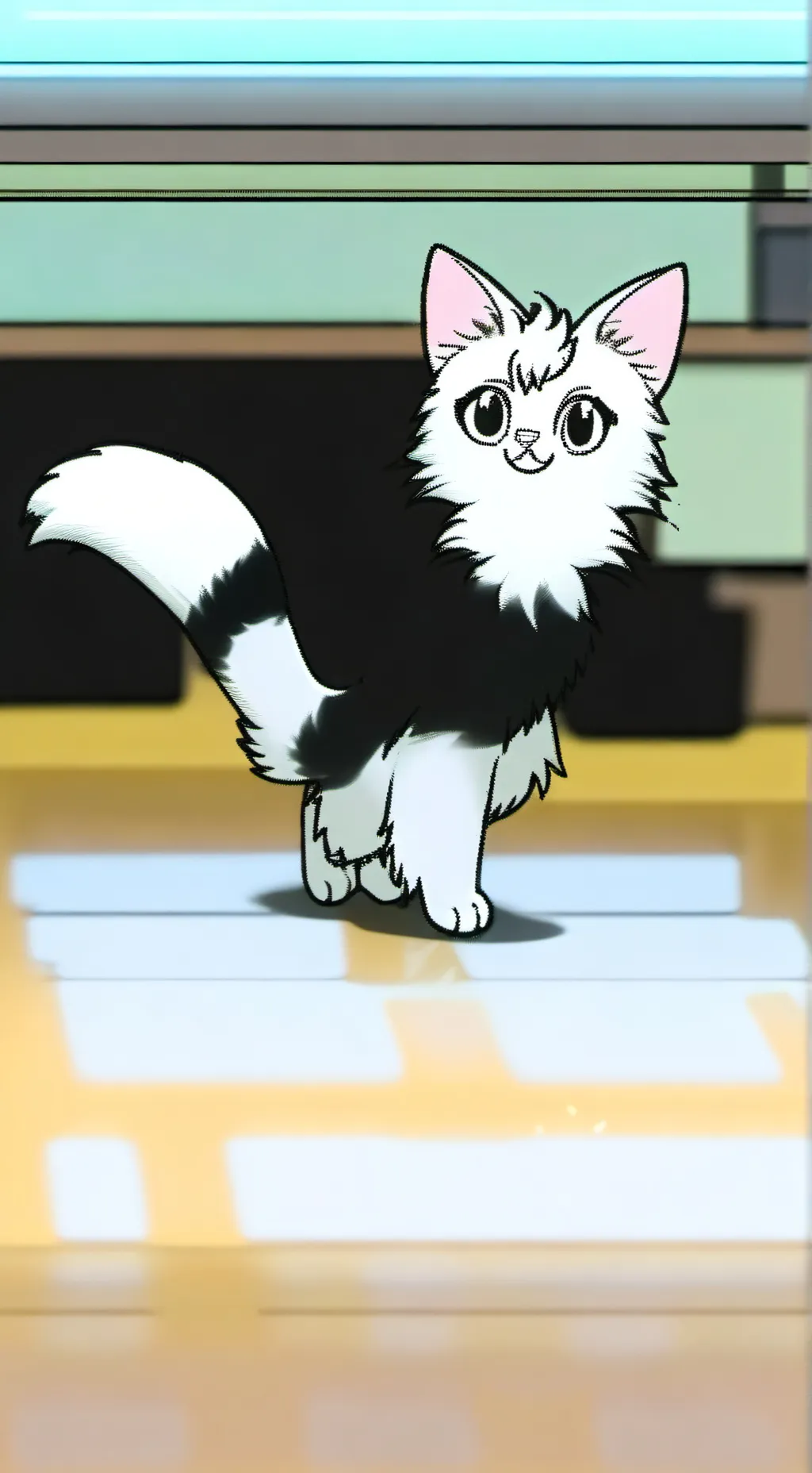 ai character: Laser Tail Furry background