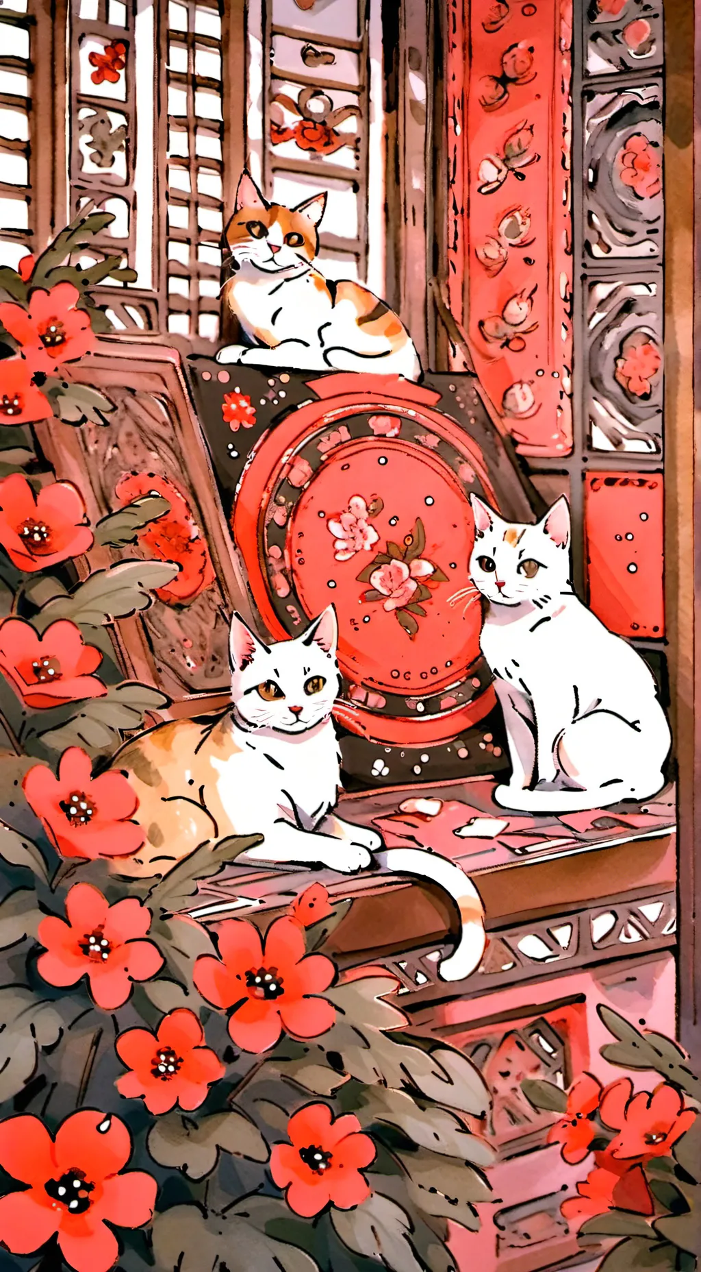 ai character: Cat background