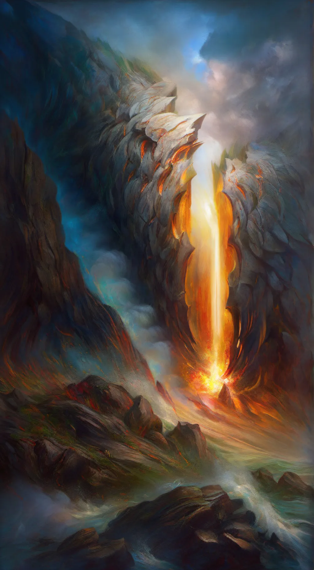 ai character: Firewind background