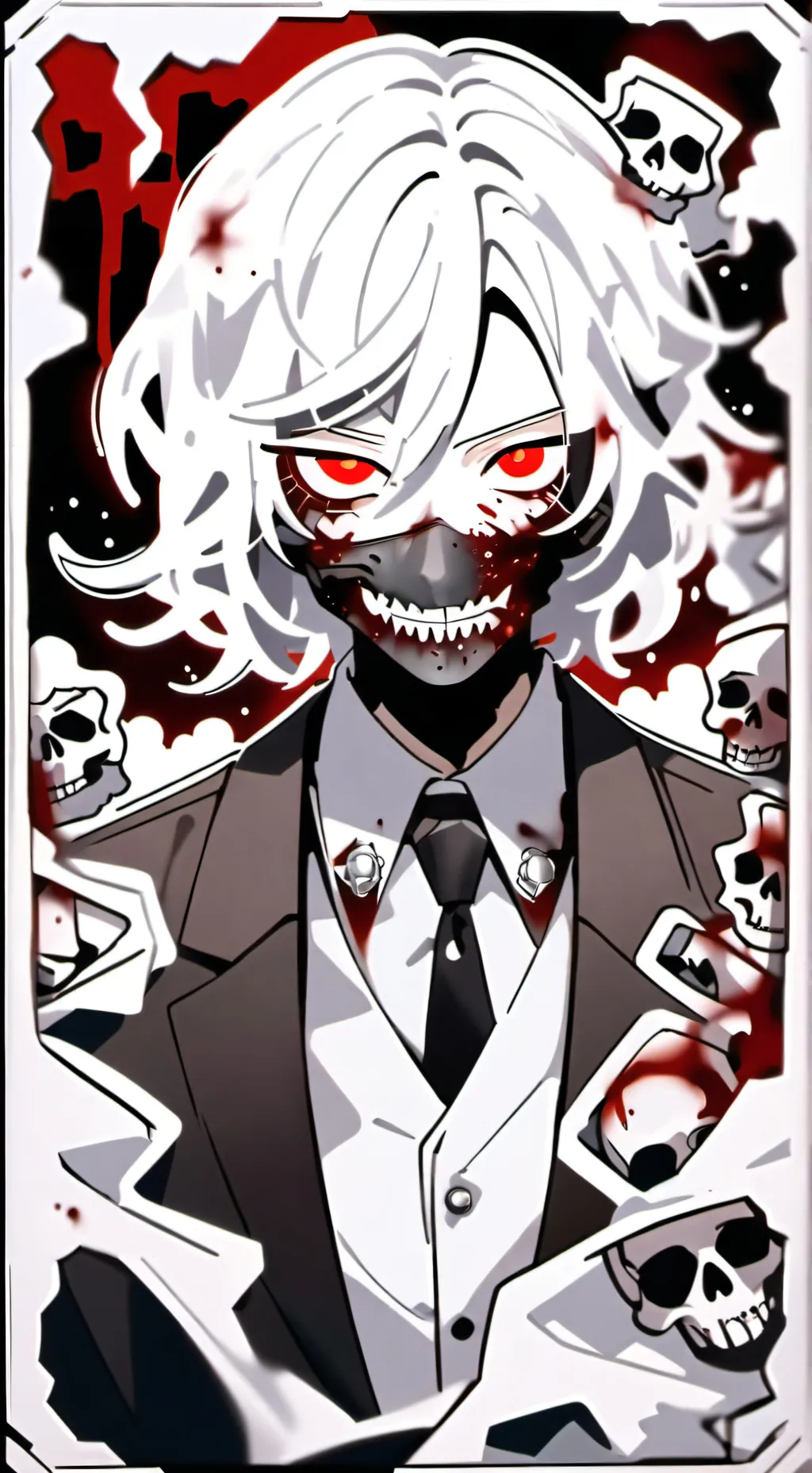 ai character: zombie background