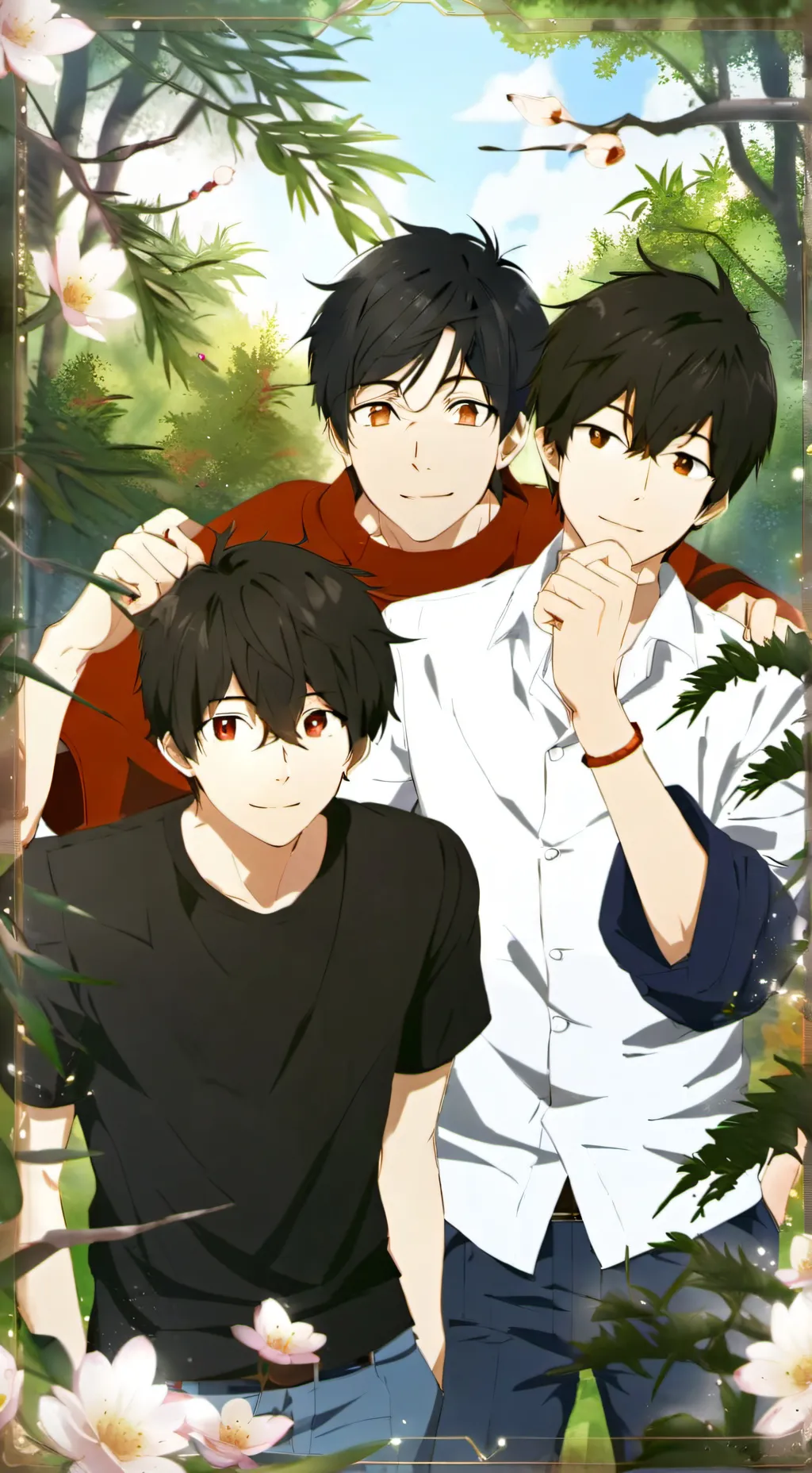 ai character: 3 sus boys background