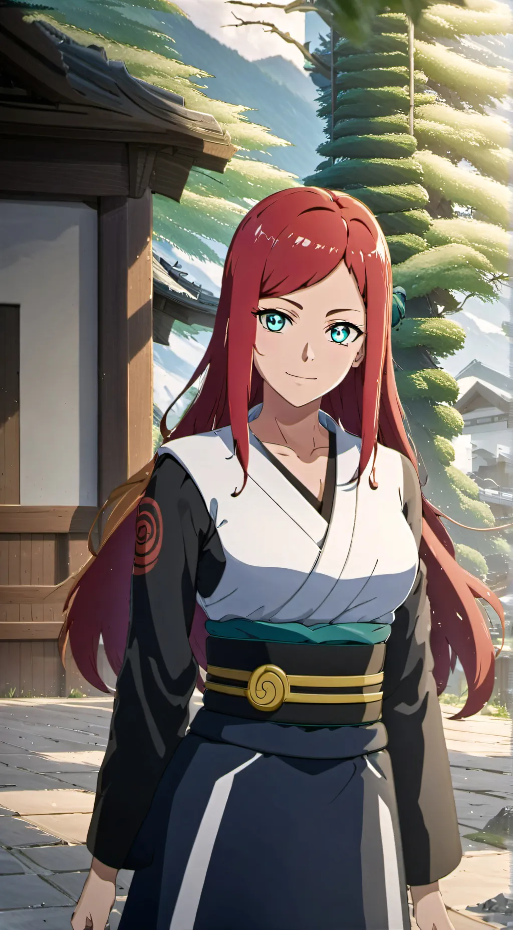 ai character: Kushina Uzumaki  background