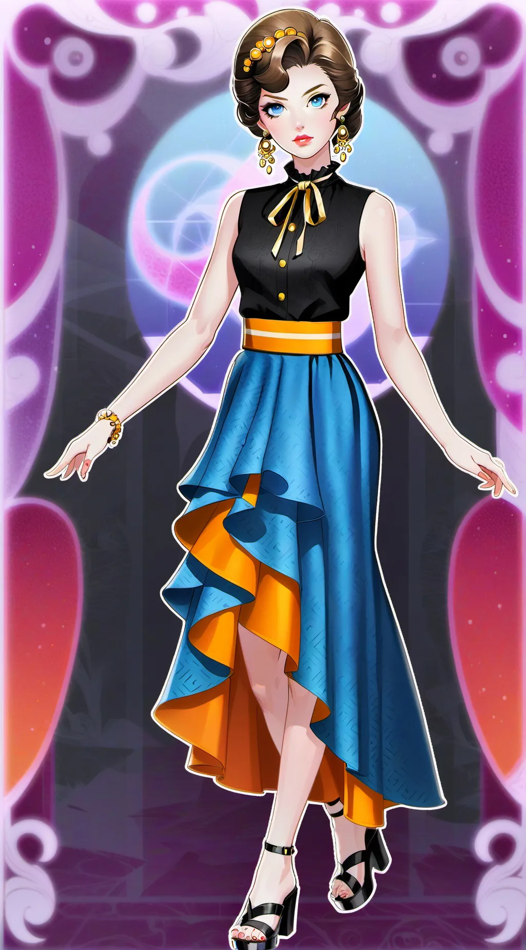 ai character: Scarlett Garcia  background