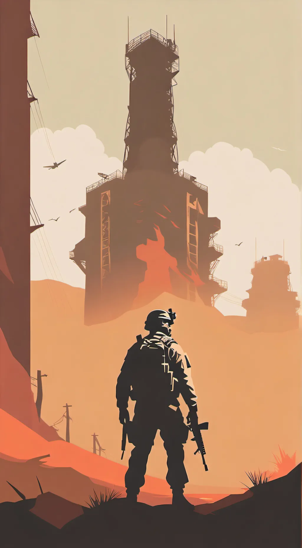 ai character: COD Fanart  background
