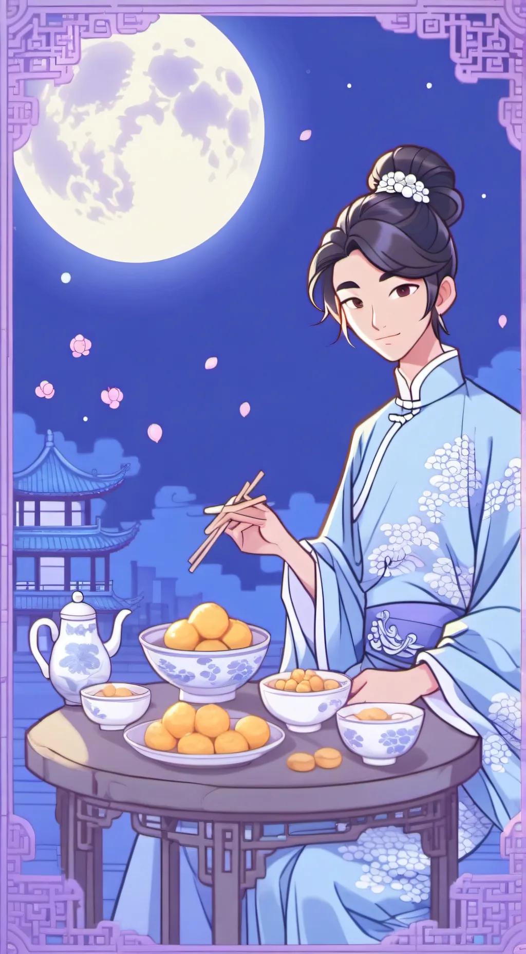 ai character: 🎑 ken sato 🥮 background