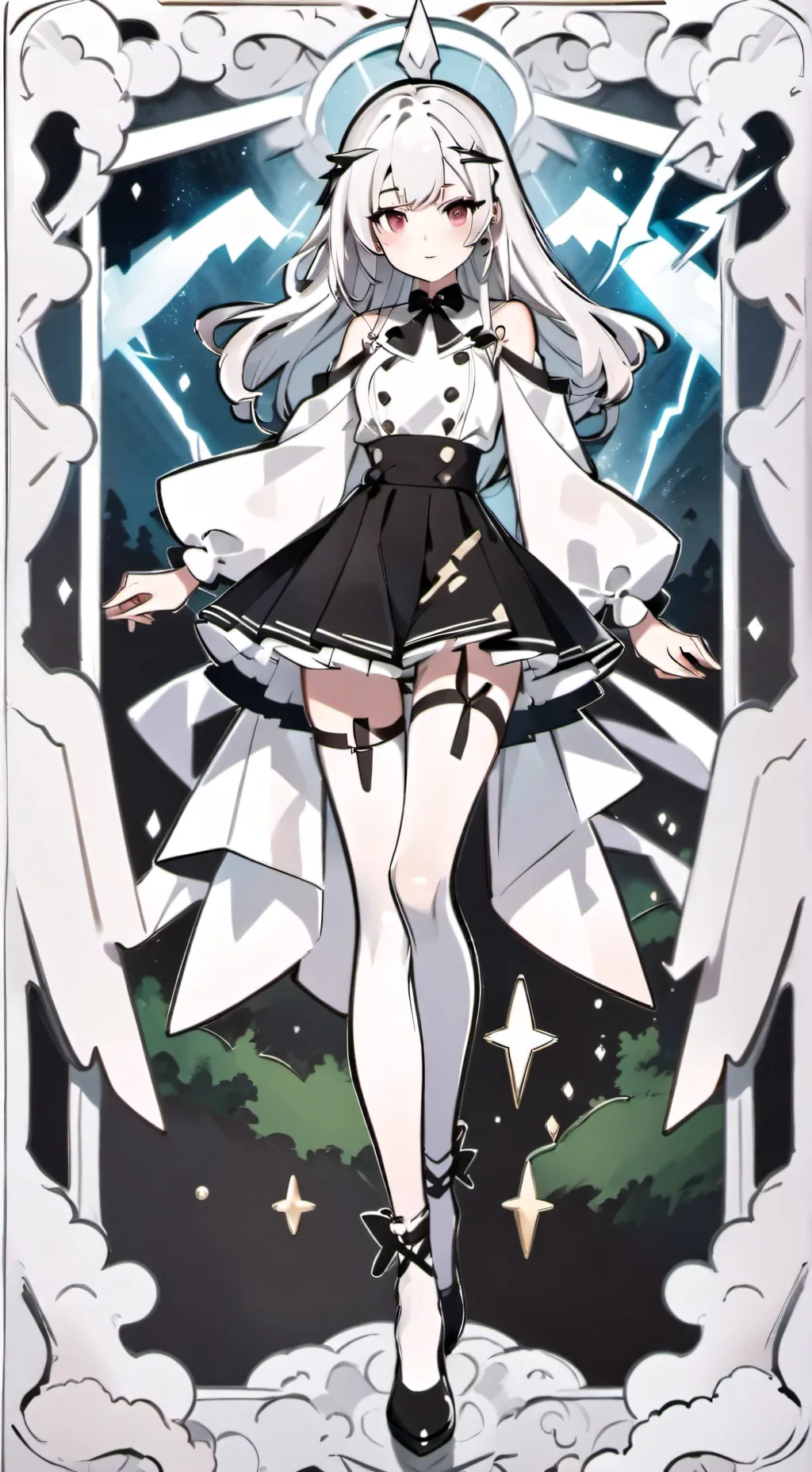 ai character: 🖤Eevee🖤 background