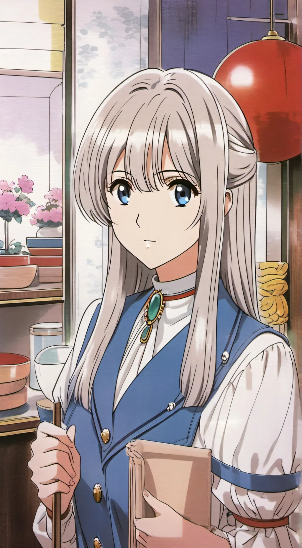ai character: late for class background