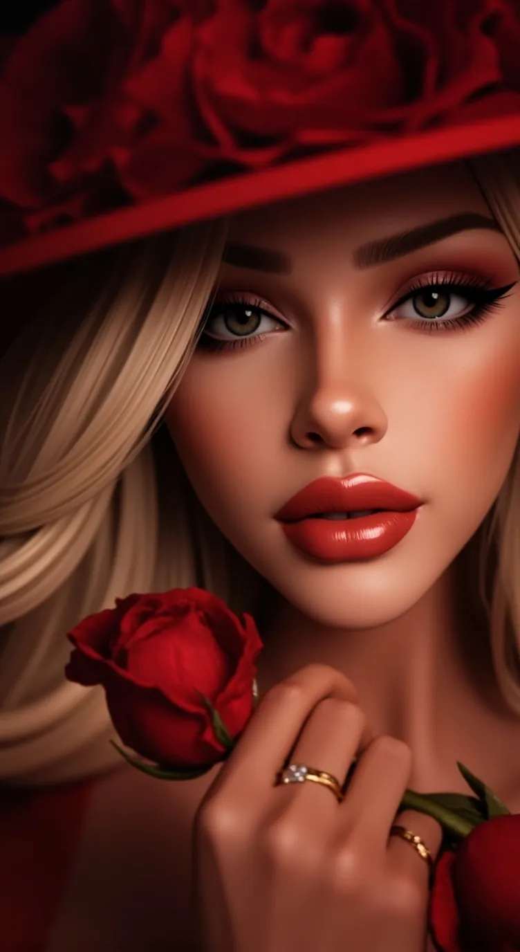 ai character: Rose background