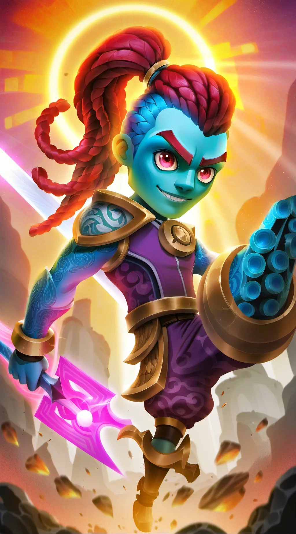 ai character: super sus boy background