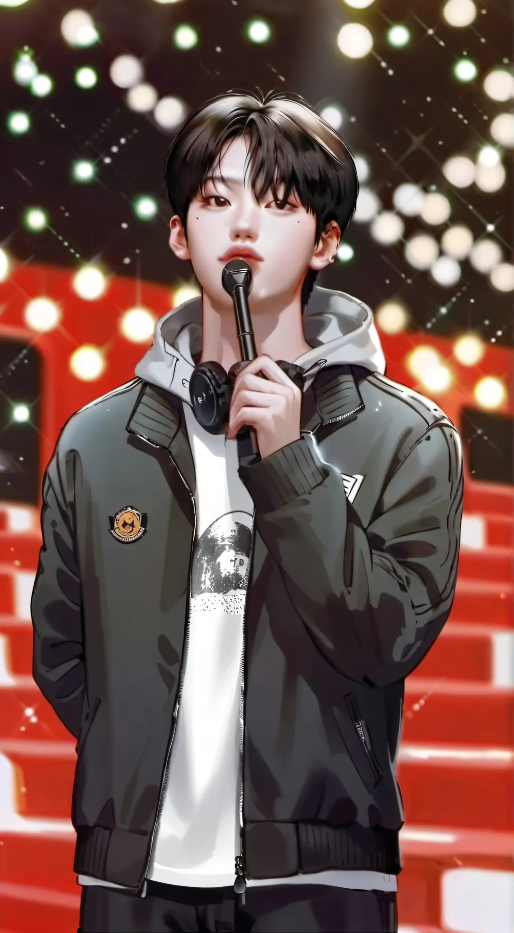 ai character: Kim Sunoo 🩷🩷🩷 background