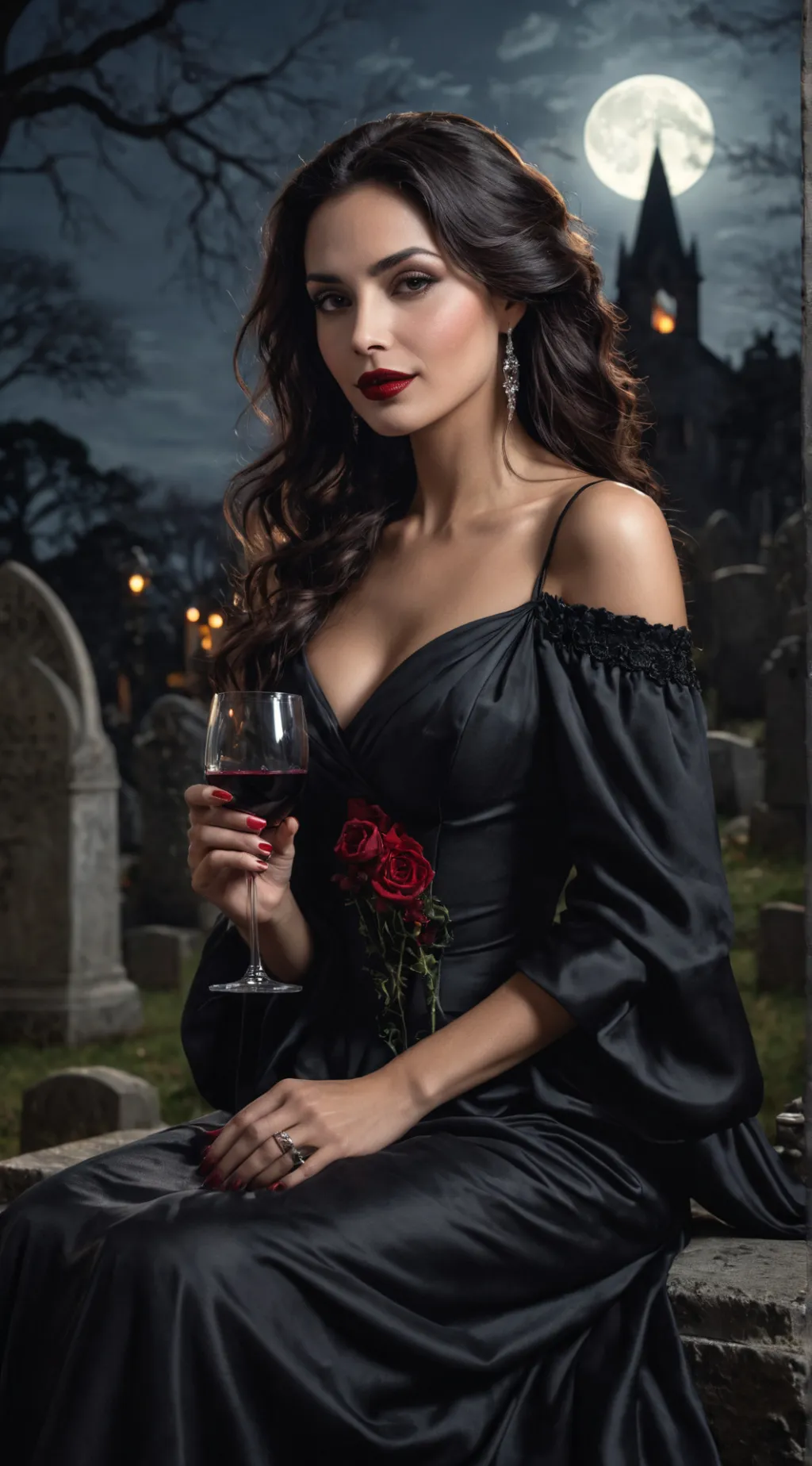 ai character: Gravedigger Addams background