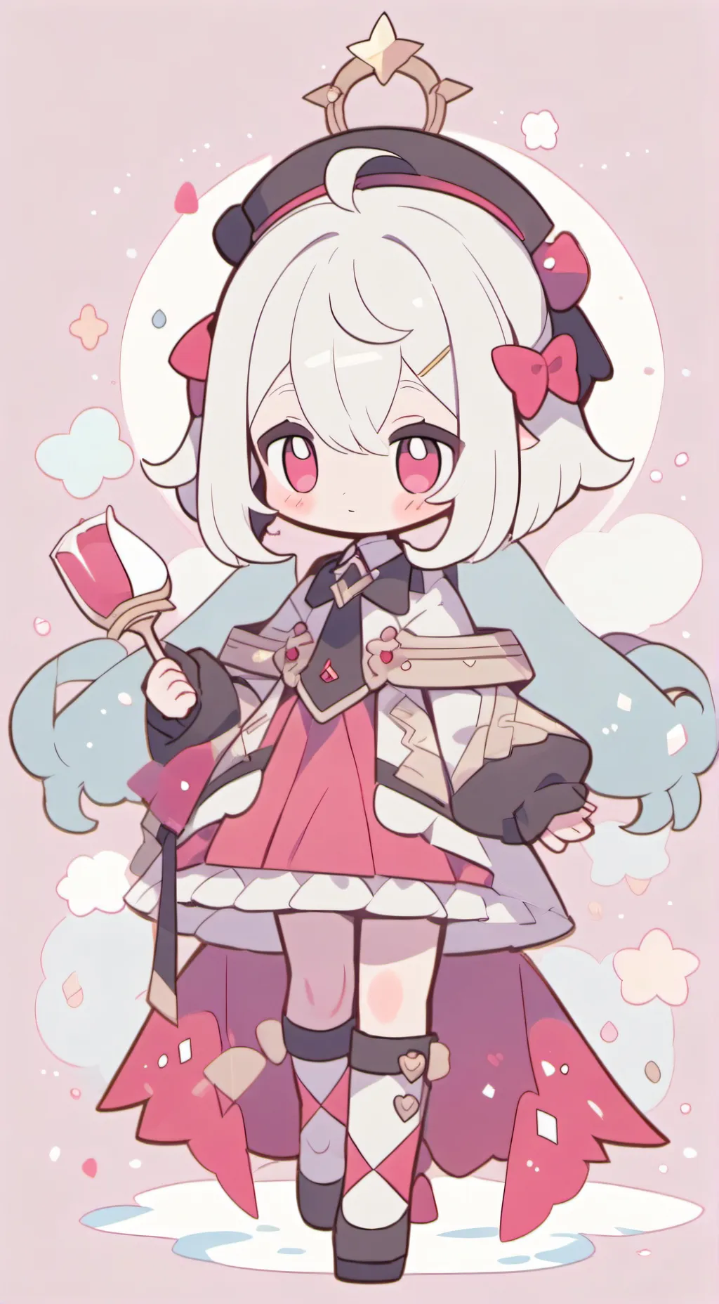 ai character: Valentino*Bald* background