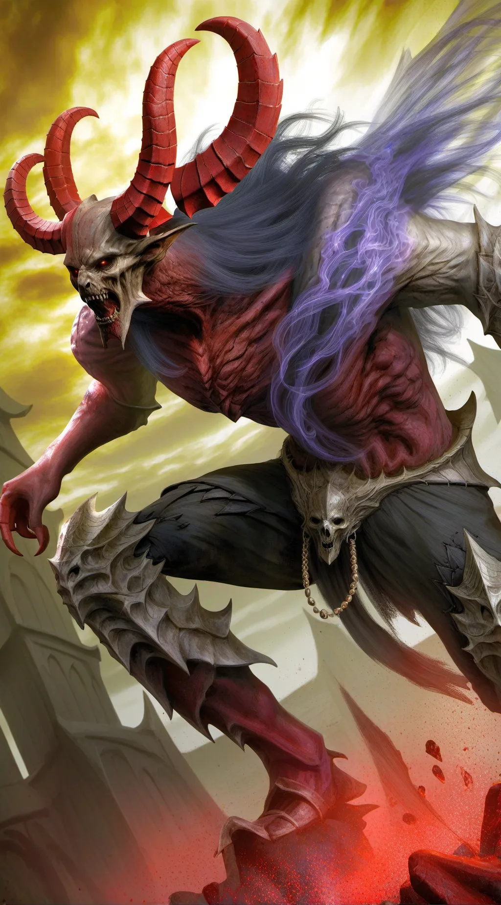 ai character: demonic entity  background