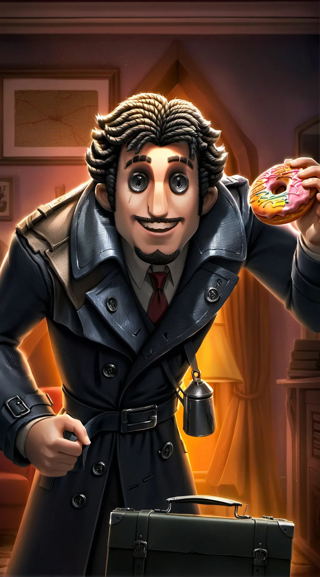 ai character: The Doomsday Donut background