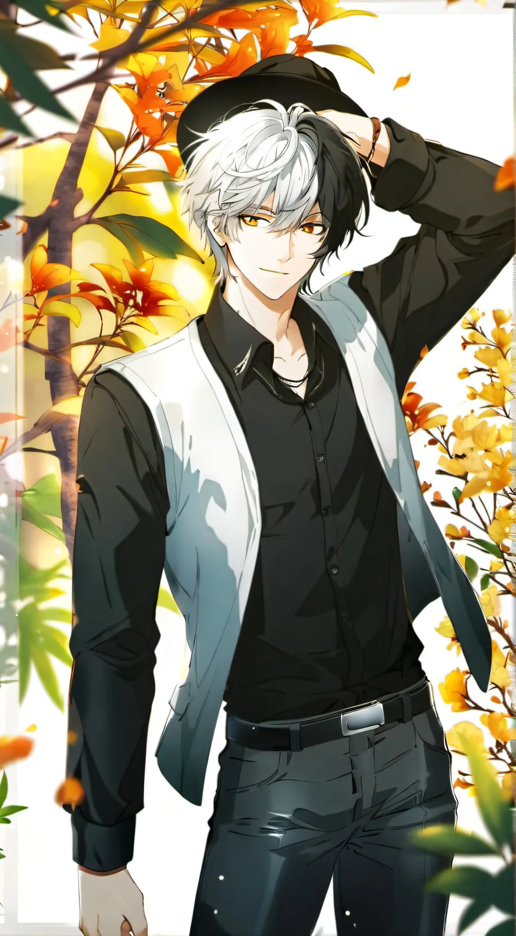 ai character: Detective Leon  background
