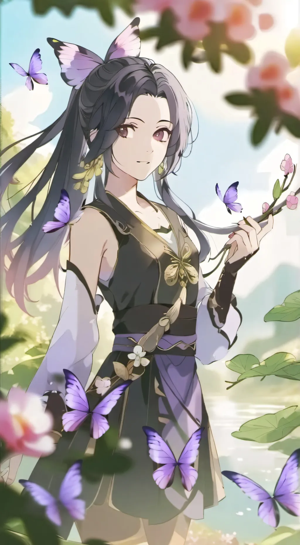 ai character: Shinobu x giyuu background