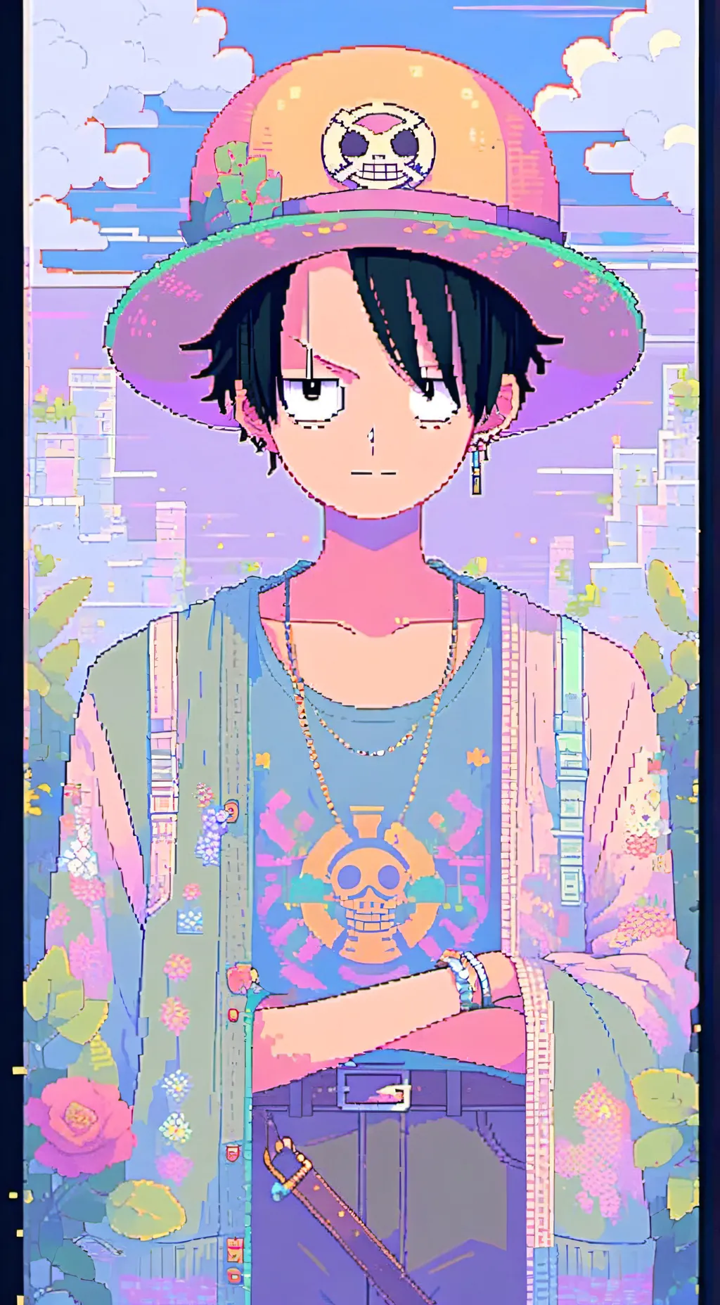 ai character: One Piece background