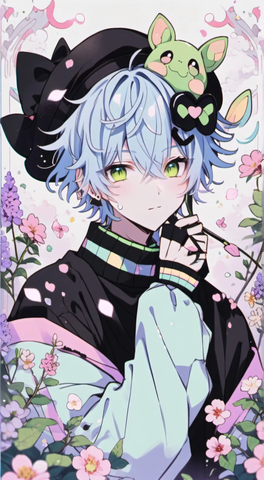 ai character: the hybrid shop background