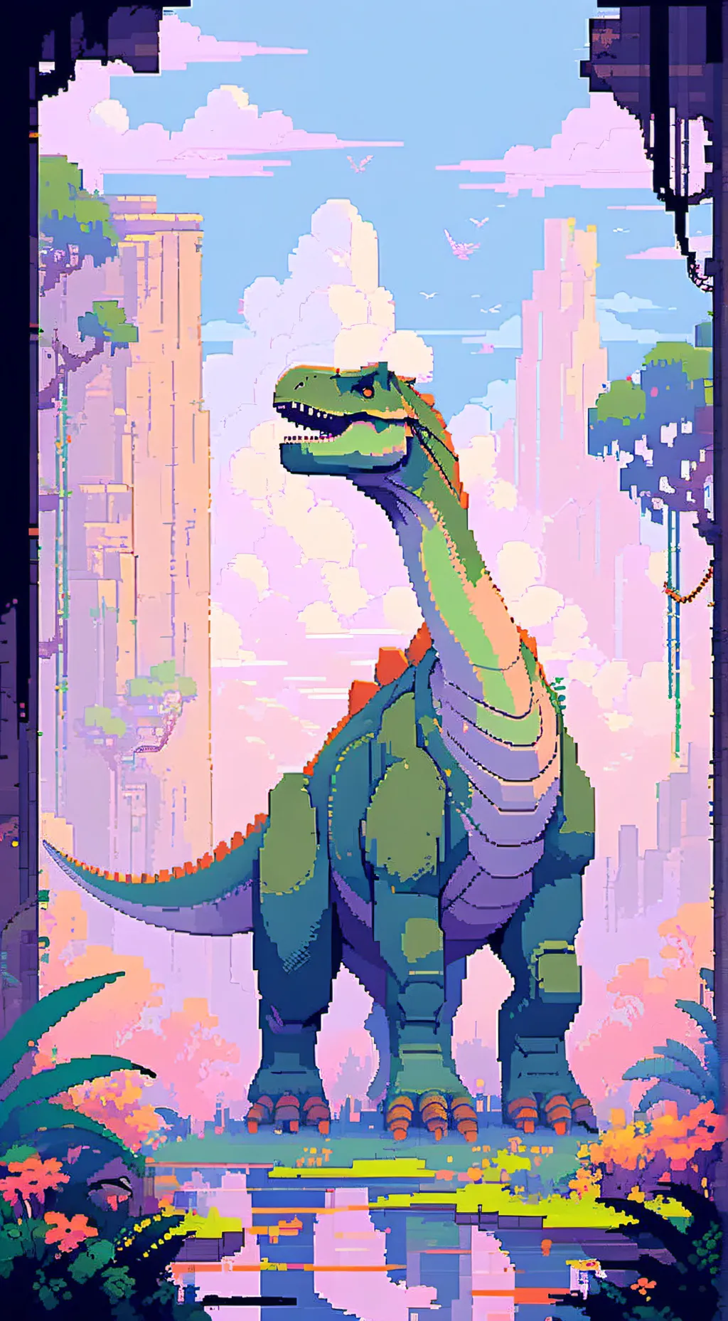 ai character: Dinoz World background