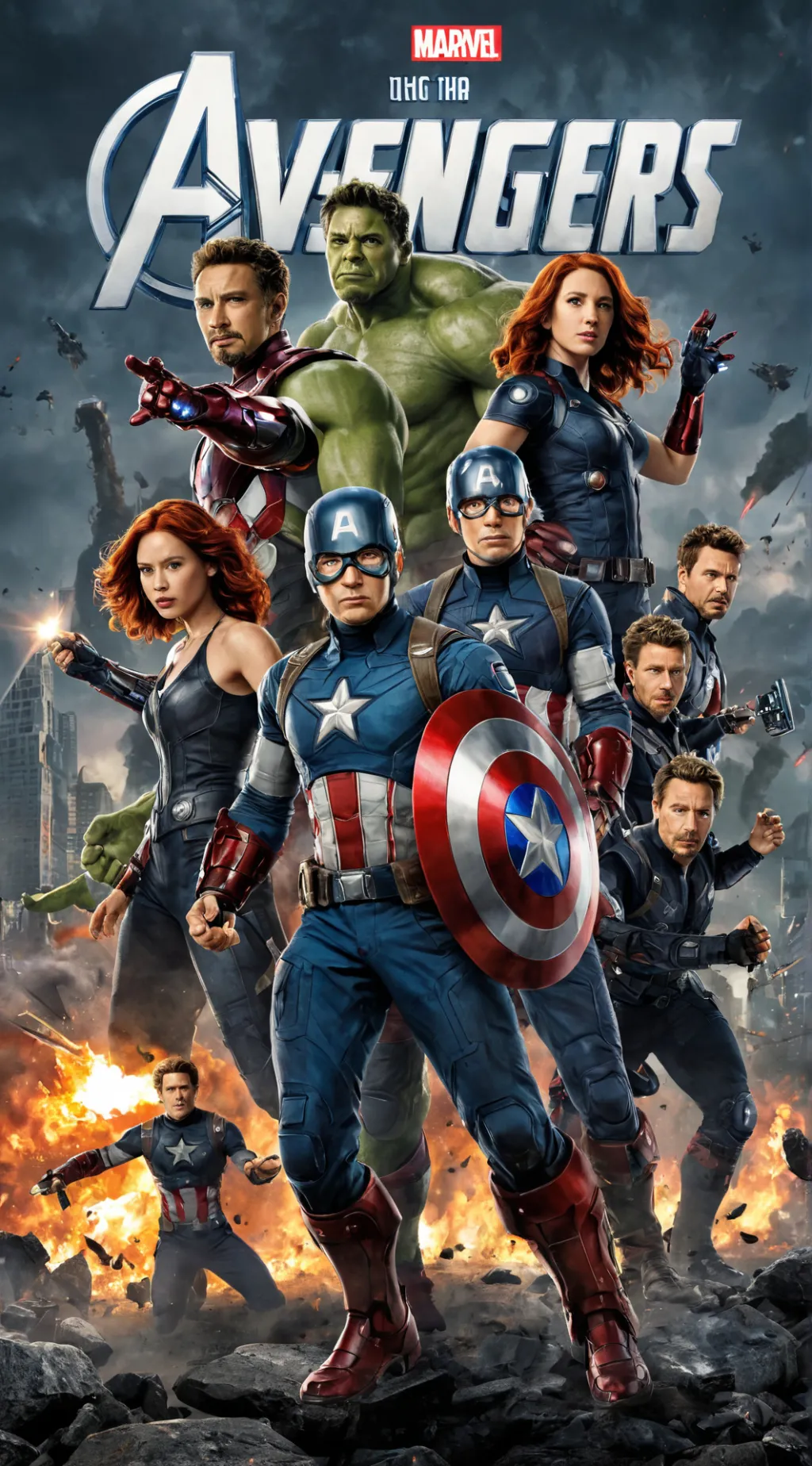 ai character: Avengers au background