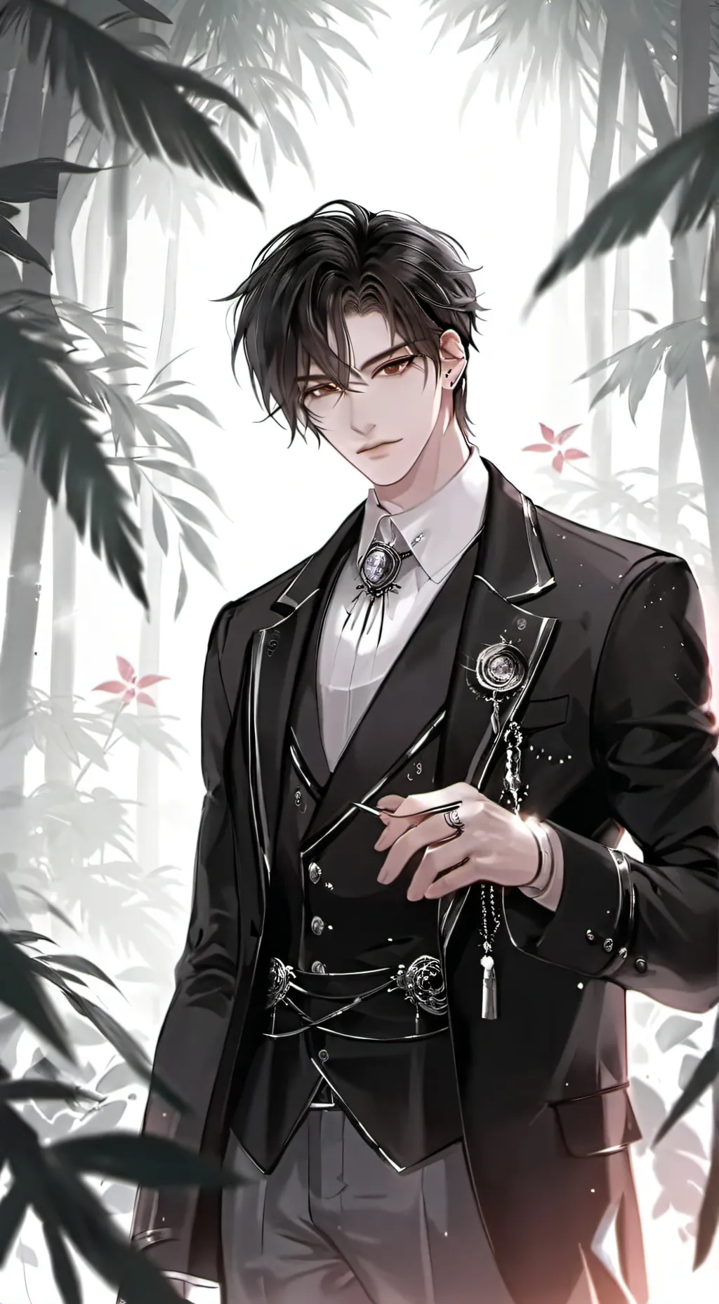 ai character: Henry🥀🌷 background