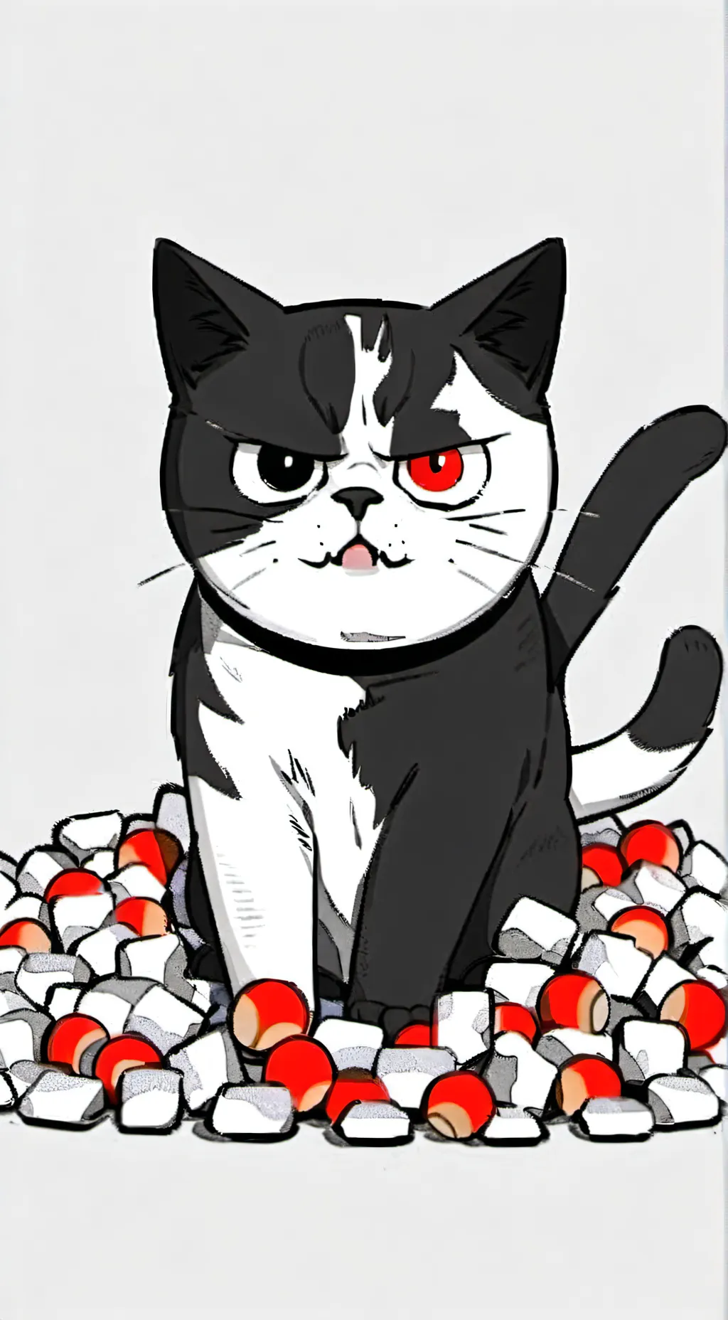 ai character: hank cat background
