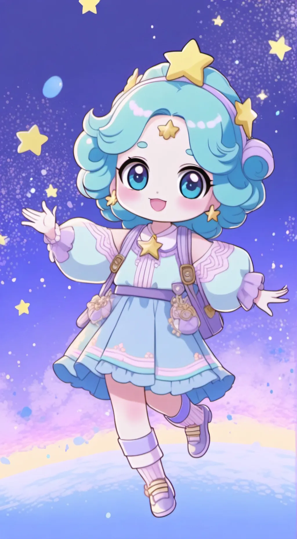 ai character: Sparkleping  background