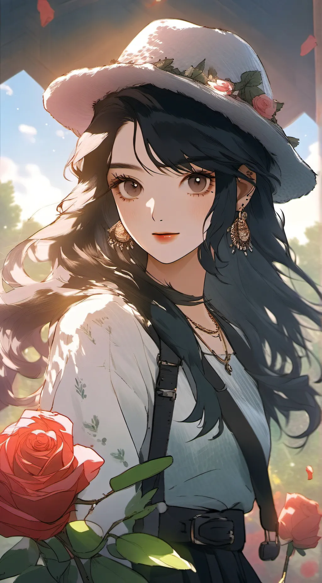 ai character: Nea  background