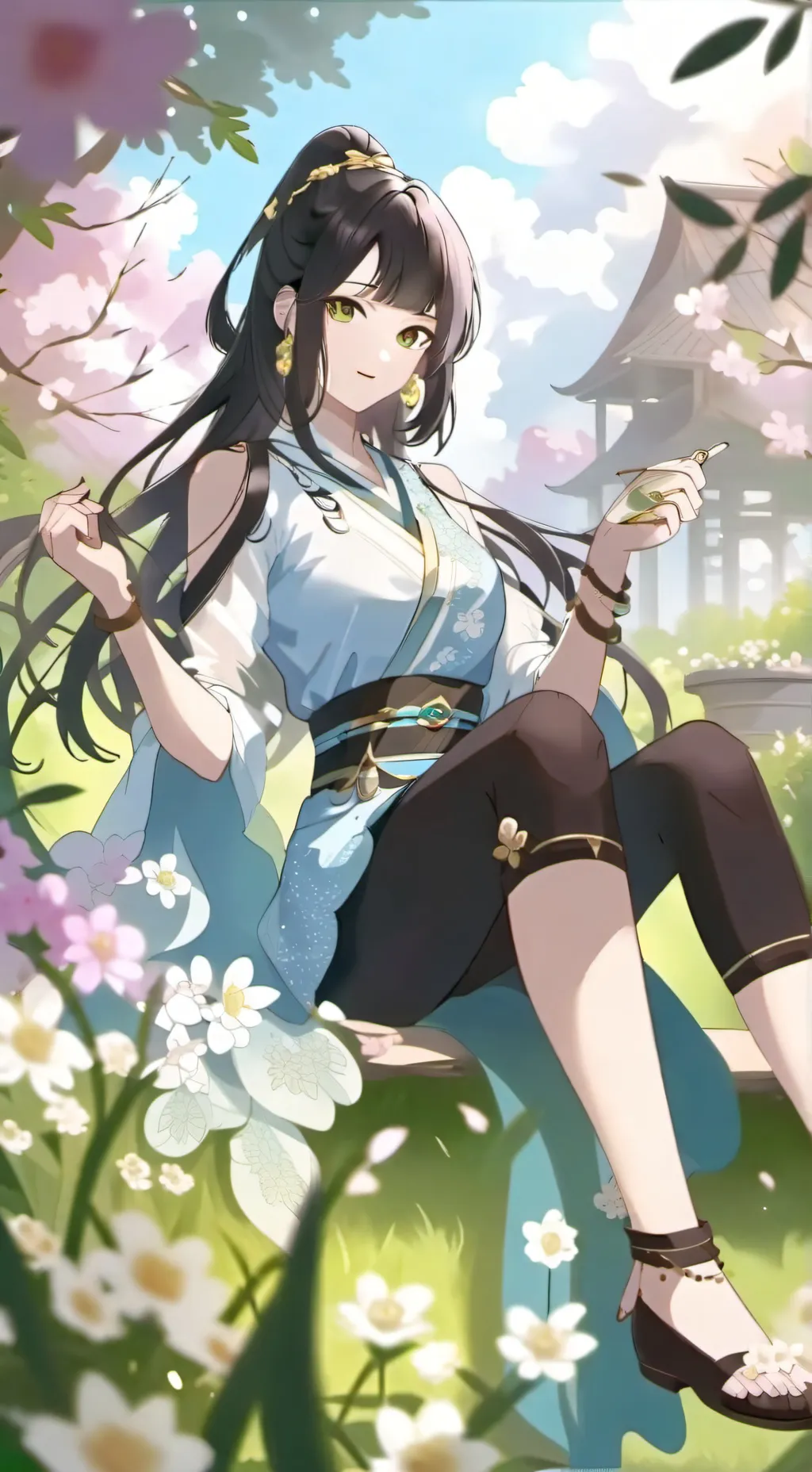 ai character: Girls fam group   background