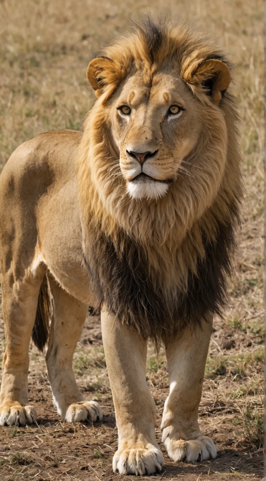 ai character: lion background