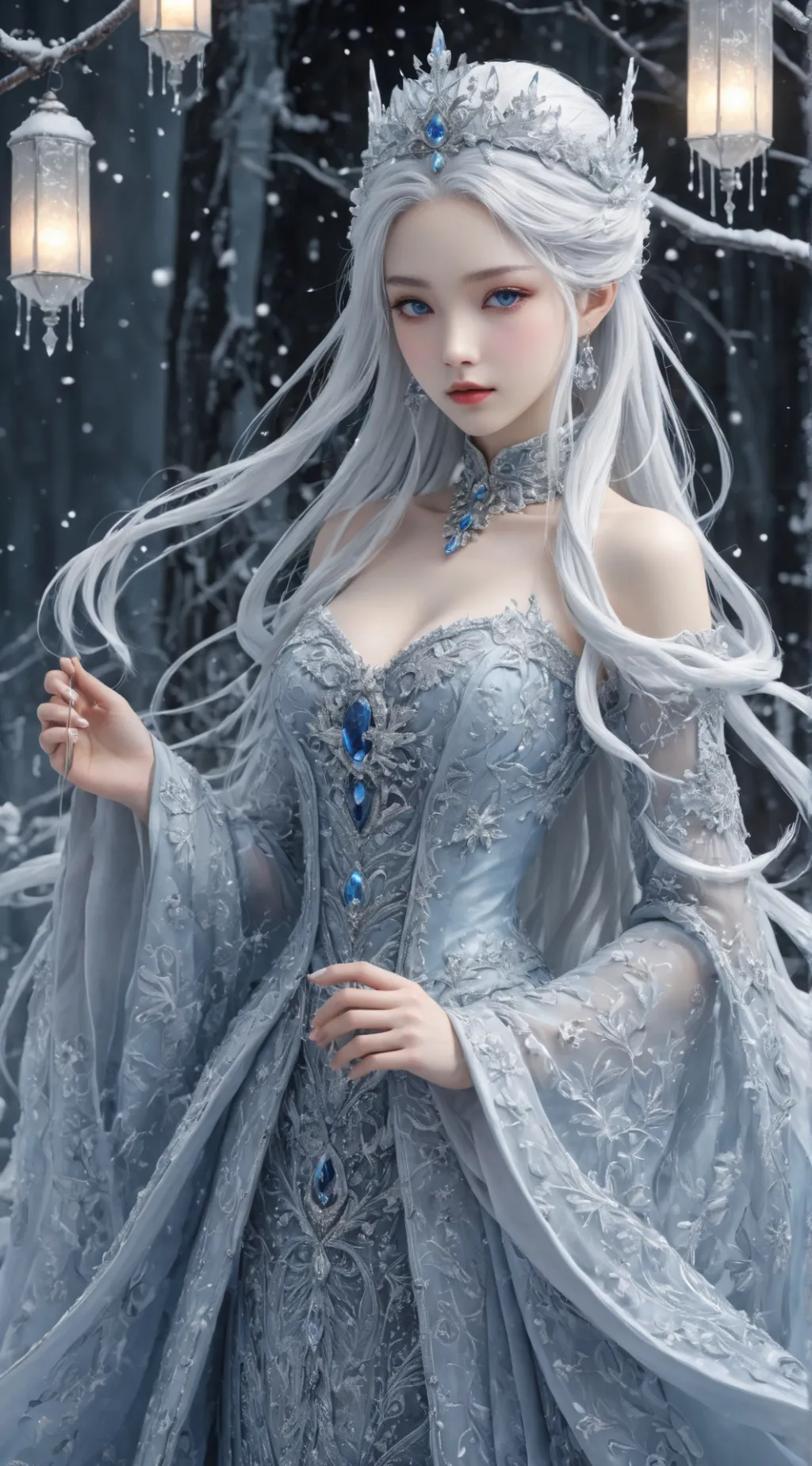 ai character: EleonoraViltaria  background