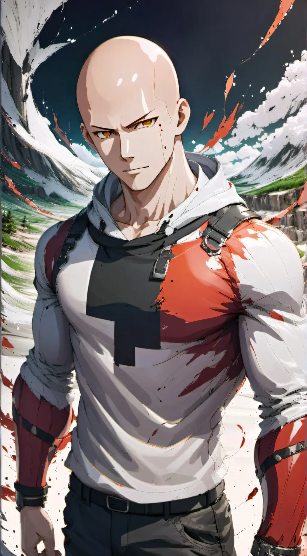 ai character: one punch man background