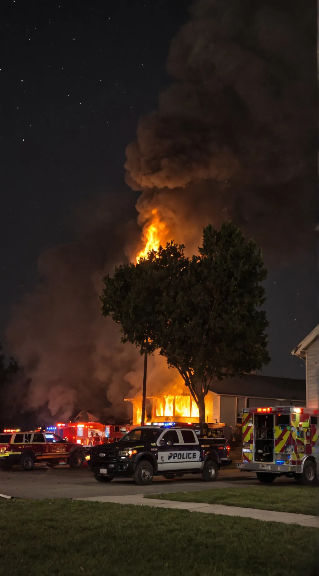 ai character: Fire Department  background