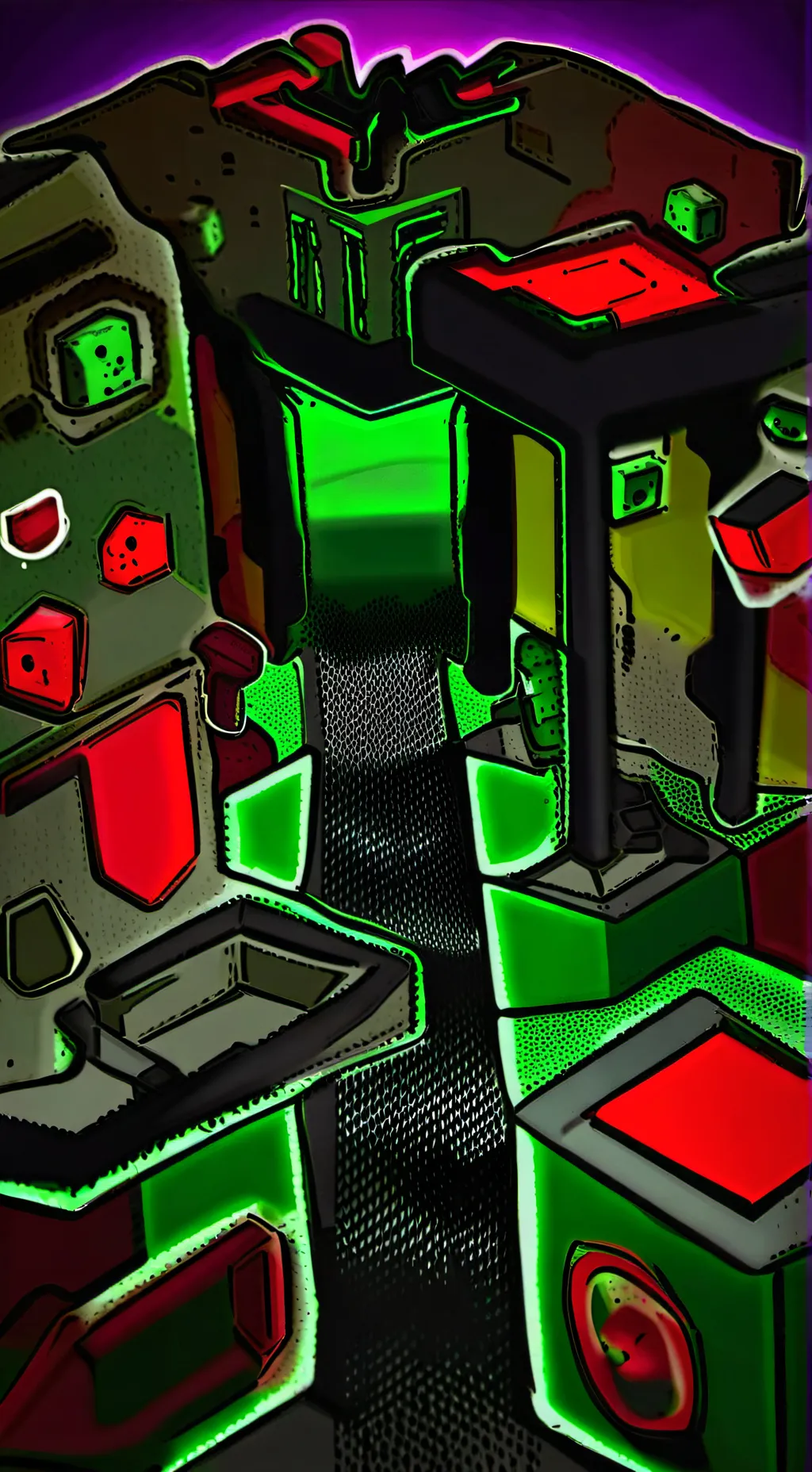 ai character: 1x1x1x1 and vee background