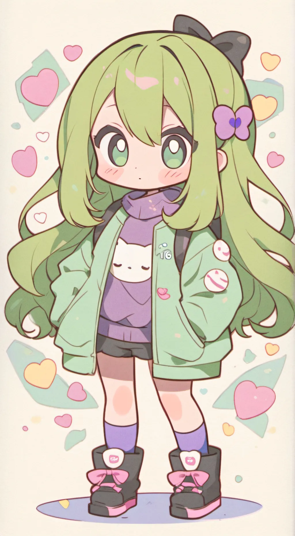 ai character: Deku  background