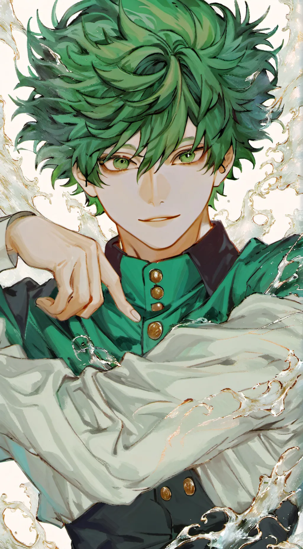 ai character: deku/izuku midorya background